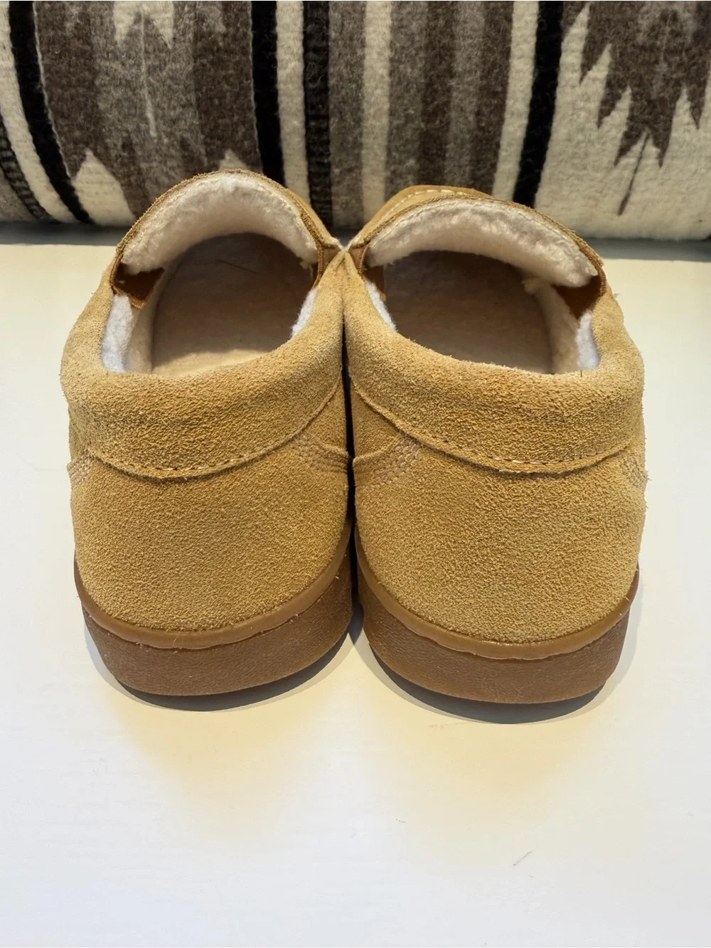 Timberland Suede Moccasin Slippers - Tan